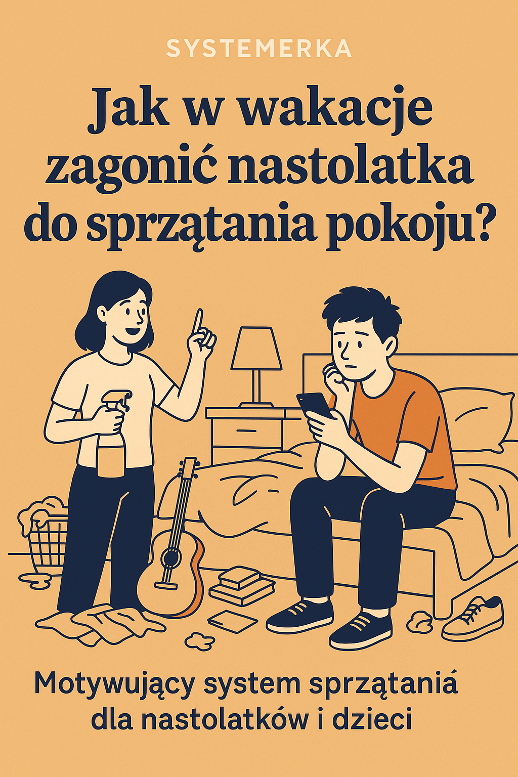 sprzatanie pokoju nastolatka